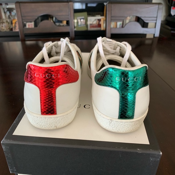 Sold! Gucci ace studded lightning bolt sneakers - Picture 7 of 8